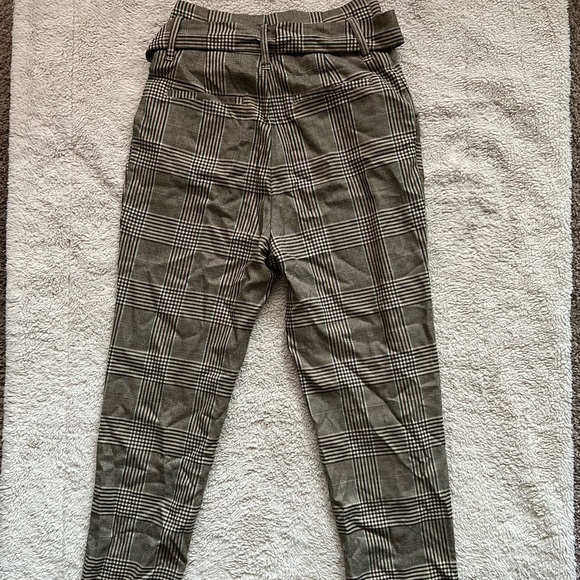 Wild Fable Khaki Pleated Plaid Trousers - Picture 3 of 12